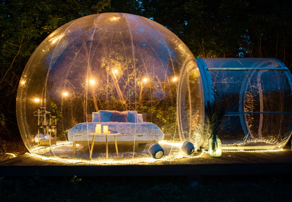 plastic bubble tent